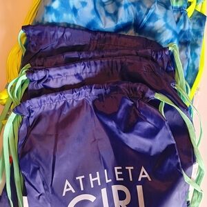 Athleta Girl Tie-Dye and Solid Drawstring Back Packs Bundle Of 10 Travel
